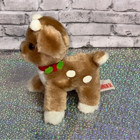 Russ Holiday Plush Vintage 1978 Russ Berrie Plus Donder Reindeer Christmas Plush - Picture 10 of 11